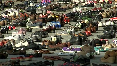 Βέλγιο: 4,500 ζευγάρια παπούτσια για τα θύματα της Γάζας