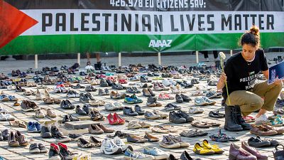Avaaz Palestinian Lives Matter protest, Brussels