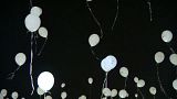 Thousands of balloons released for missing children in Hungary