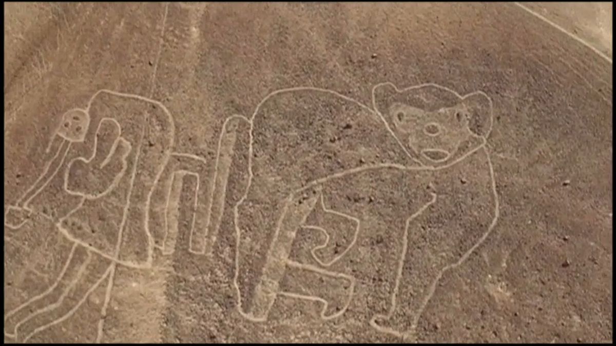 Giant drawings found near Nazca Lines in Peru desert Euronews