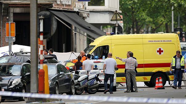 Fusillade à Liège, en Belgique, le 29/05/2018. Fusillade à Liège, en Belgique, le 29/05/2018.