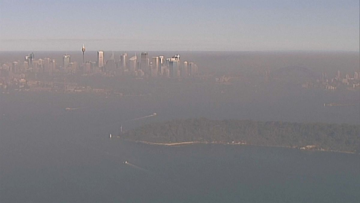 Sydney disappears in smoke