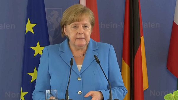 Angela Merkel speaks at the Soling memorial ceremony Angela Merkel speaks at the Soling memorial ceremony