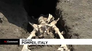 Une nouvelle victime du Vésuve découverte à Pompéi