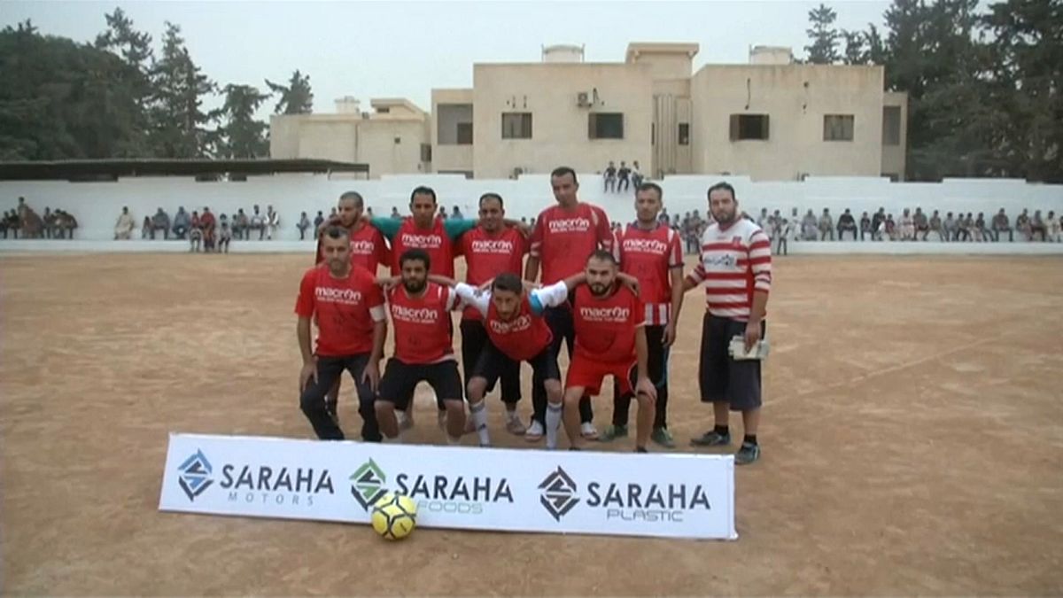 أحد فرق بطولة كرة القدم الرمضانية في مصراتة بليبيا