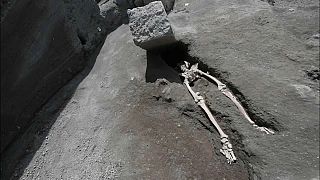 Encontrado o esqueleto de um dos últimos a fugir em Pompeia