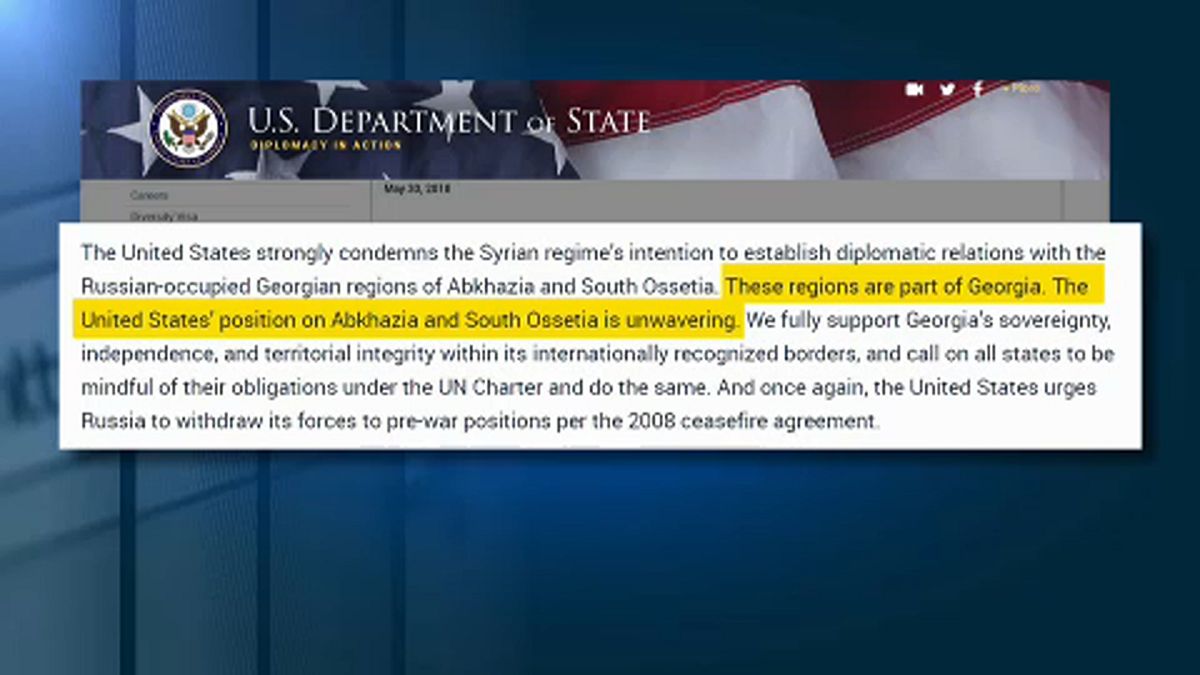 USA verurteilen Syriens Anerkennung umstrittener Gebiete