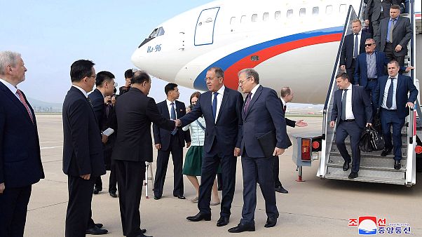 Le chef de la diplomatie russe en visite à Pyongyang Le chef de la diplomatie russe en visite à Pyongyang