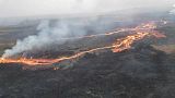 Lava flows in Hawaii