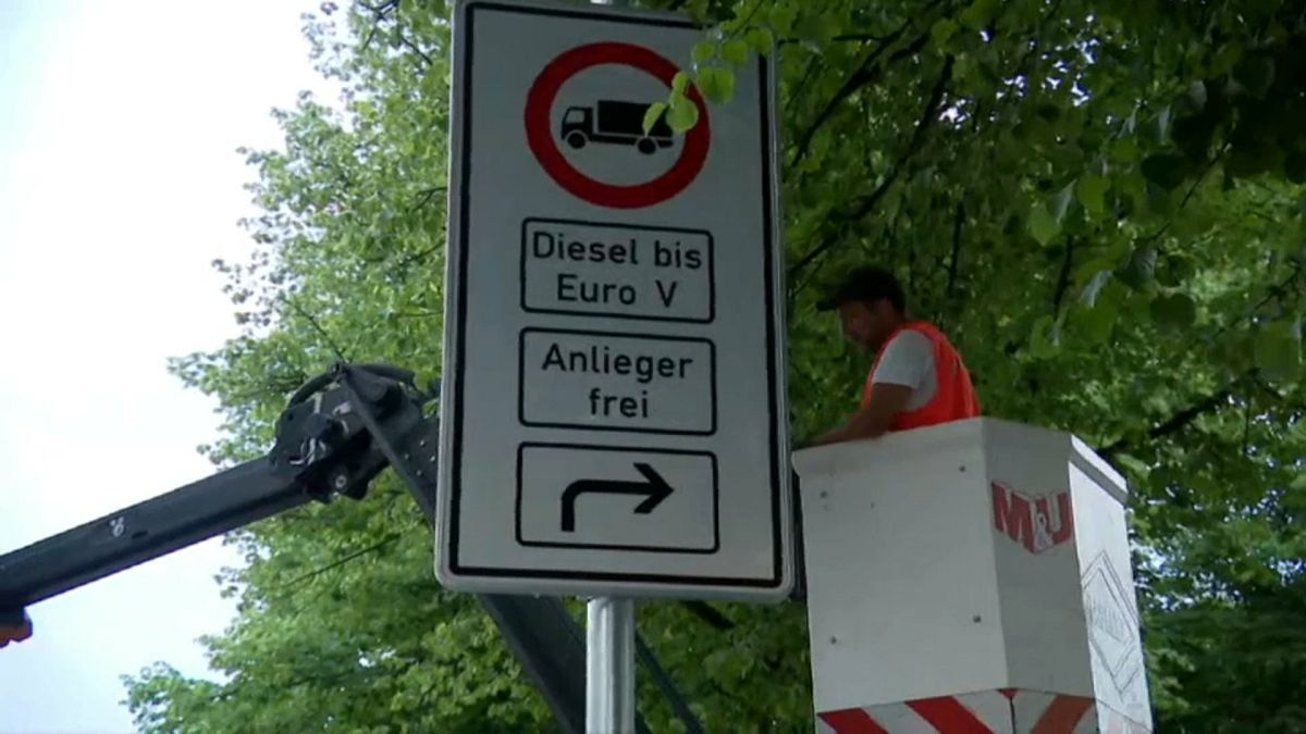 Signs go up in Hamburg warning motorists