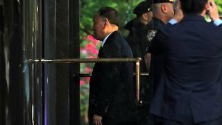 North Korean envoy Kim Yong Cho arrives to meet U.S. Secretary of State