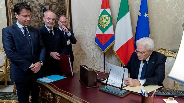 Italy's Prime Minister-designate Conte-Italian President Mattarella Italy's Prime Minister-designate Conte-Italian President Mattarella