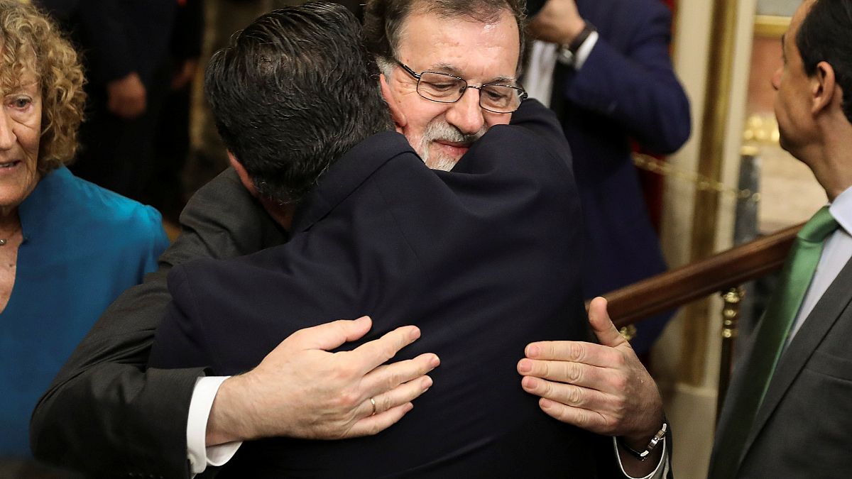 Rajoy reaparece en el Congreso para despedirse