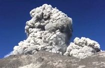 Η στιγμή έκρηξης του ηφαιστείου