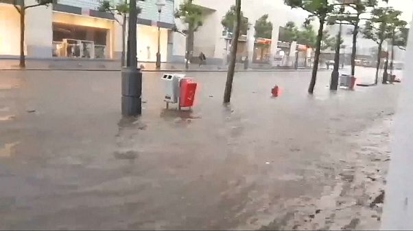 Starkregen setzt Lüttich unter Wasser Starkregen setzt Lüttich unter Wasser