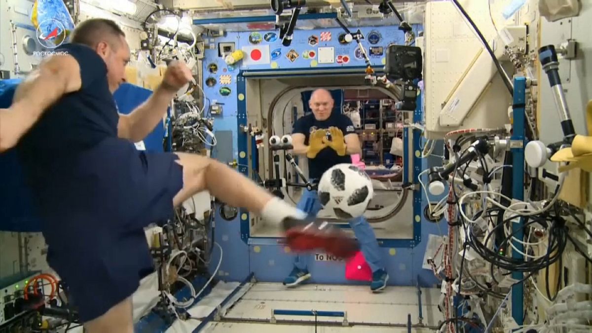 El Mundial de Fútbol ha llegado a la Estación Espacial Internacional