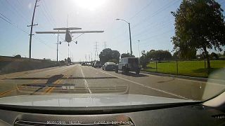 Plane makes emergency landing on California street 