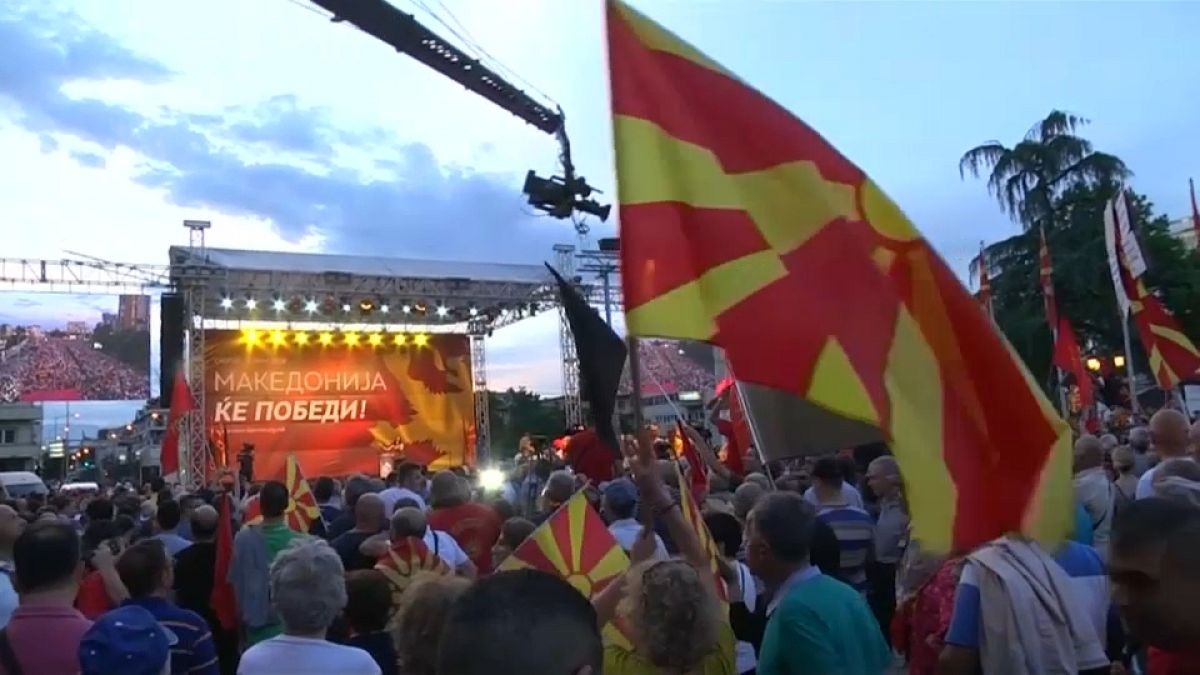 Pulso contra el gobierno de la derecha nacionalista macedonia