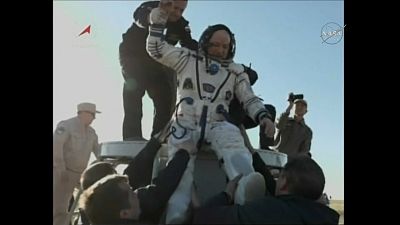 Expedition 55 crew returns to Earth