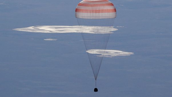 Raumfahrer landen und machen Platz für Astro-Alex Raumfahrer landen und machen Platz für Astro-Alex