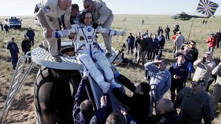 Trois astronautes de l'ISS de retour sur Terre