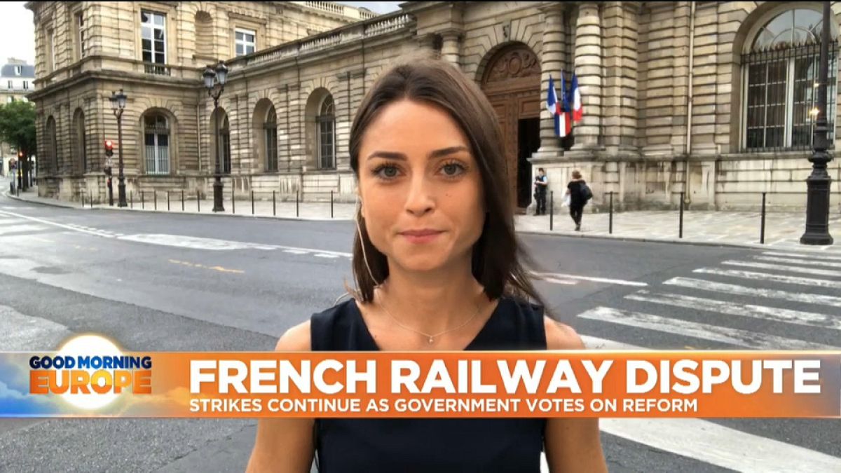 France: Railway workers strike continues as government prepares to vote on reforms