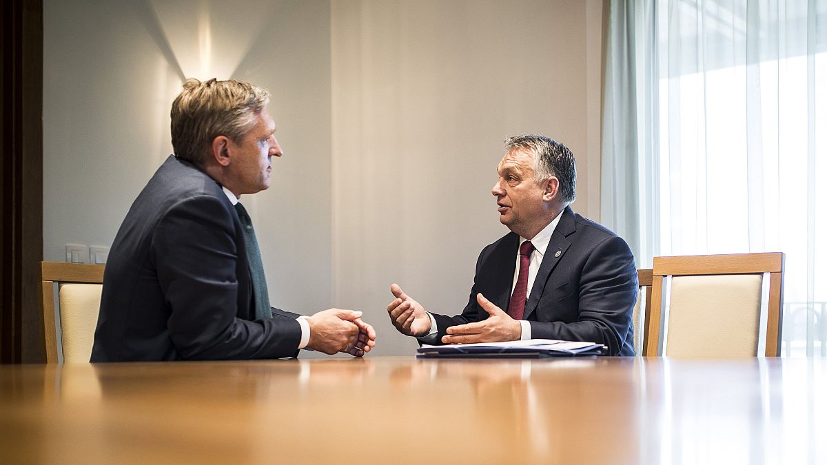 Orbán Viktor és Sybrand van Haersma Buma a Fidesz és a CDA elnöke
