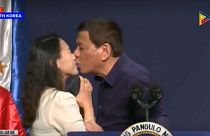 Duterte's kiss with Filipino woman sparks controversy