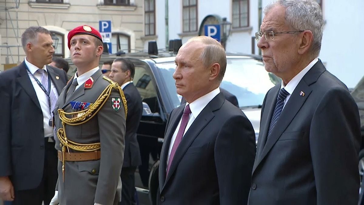 Wladimir Putin in Wien eingetroffen