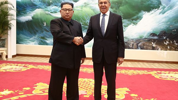 Kim Jong Un and Sergey Lavrov met on May 31, 2018 in Pyongyang. Kim Jong Un and Sergey Lavrov met on May 31, 2018 in Pyongyang.