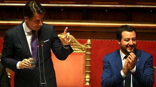 Italie : Giuseppe Conte face au parlement