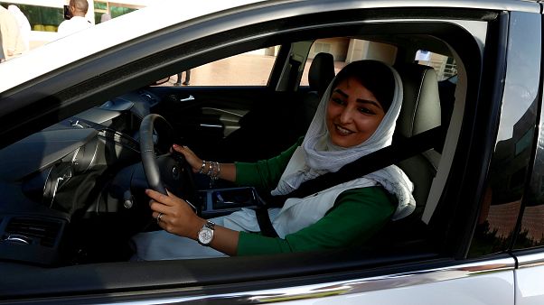A saudi woman learns to drive at the university of Jeddah in March 2018. A saudi woman learns to drive at the university of Jeddah in March 2018.