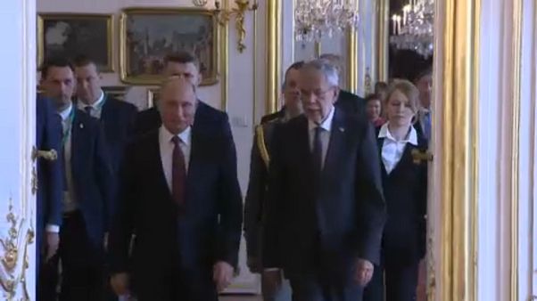Vladimir Putin e Alexander Van Den Bellen Vladimir Putin e Alexander Van Den Bellen