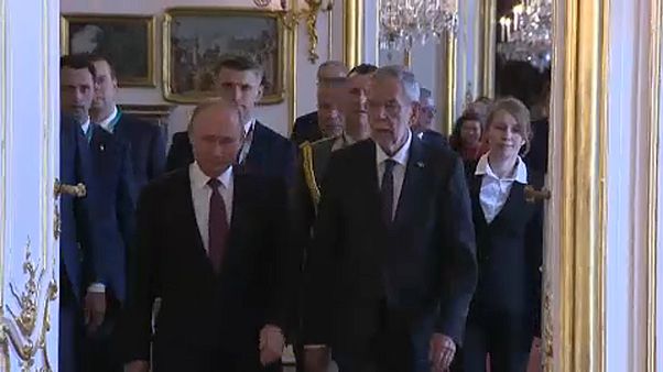V. Putyin baráti látogatást tett Bécsben V. Putyin baráti látogatást tett Bécsben