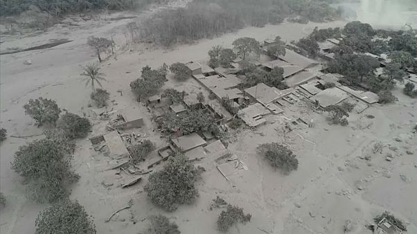 Tierra quemada en la zona cero del Volcán de Fuego Tierra quemada en la zona cero del Volcán de Fuego
