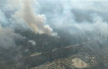 Chernobyl wildfire scorches past exclusion zone, arson suspected