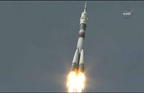 Soyuz blasting off for the ISS