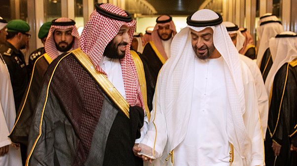 وليي العهد السعودي محمد بن سلمان والإماراتي محمد بن زايد آل نهيان - رويترز. وليي العهد السعودي محمد بن سلمان والإماراتي محمد بن زايد آل نهيان - رويترز.