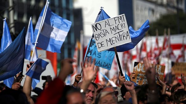 Argentin tüntetők 2018. május 25-én Argentin tüntetők 2018. május 25-én
