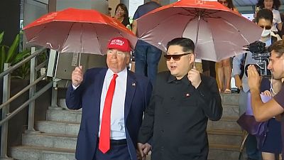 Les faux Kim Jong-un et Donald Trump déjà à Singapour