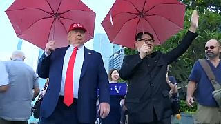 Los dobles de Trump y Kim Jong Un ya están en SIngapur