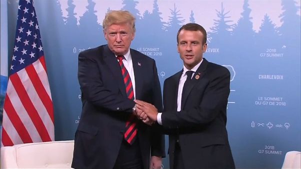 Macron y Trump rebajan la tensión del G7 Macron y Trump rebajan la tensión del G7