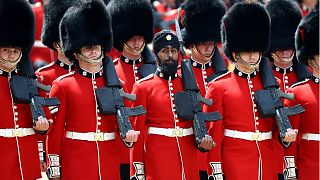 Sikh guardsman first to wear turban at Trooping the Colour