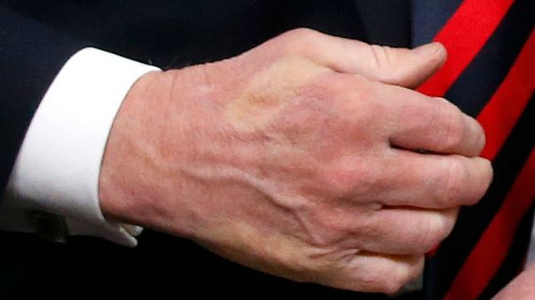 Trump shakes hands with France's President Macron Trump shakes hands with France's President Macron