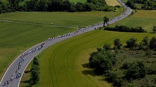 People form a human chain to call for a vote on Basque independence. 