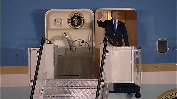Donald Trump aterrou em Singapura Donald Trump aterrou em Singapura