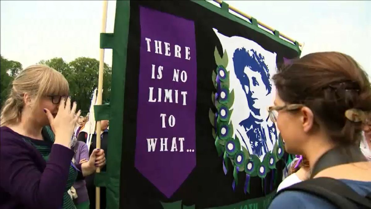 Marches held across UK to celebrate a 100 years of the right to vote for women