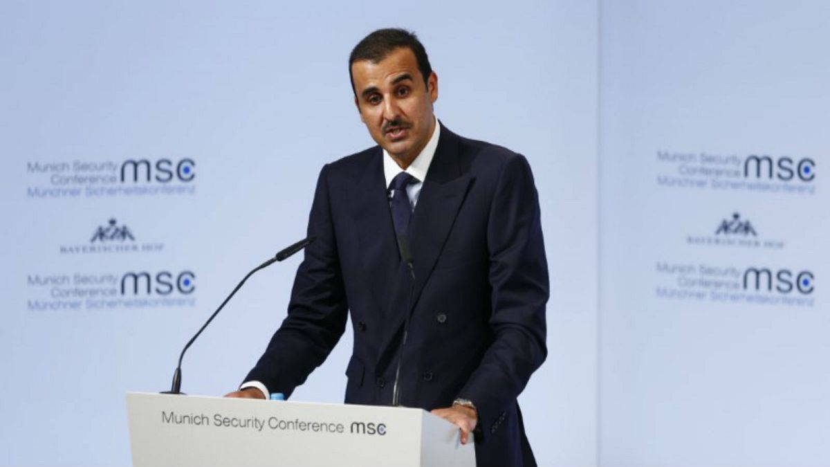أمير قطر الشيخ تميم بن حمد بن خليفة آل ثاني يتحدث في مؤتمر ميونيخ للأمن