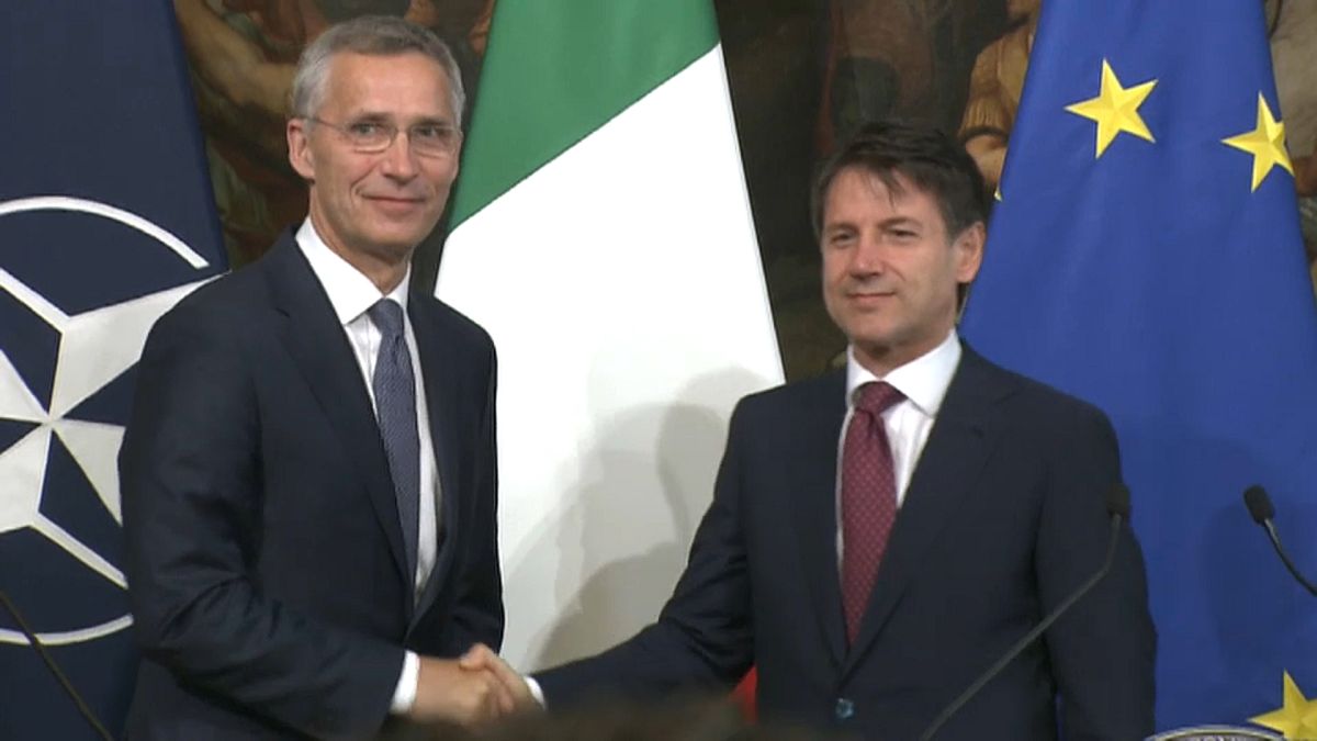 Incontro a Palazzo Chigi tra Conte e Stoltenberg: Italia pilastro della Nato