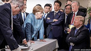 5 Länder, 5 Fotos, 5 Perspektiven: Trump und Merkel beim G7